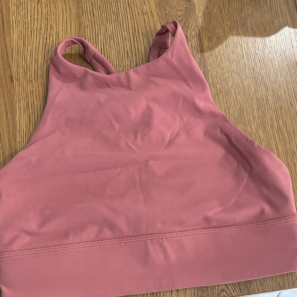 lululemon athletica High-Neck Sports Bralette in Dusty Rose